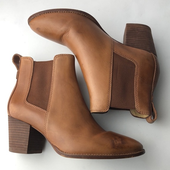Madewell Regan Brown Leather Ankle Boots - Picture 7 of 14